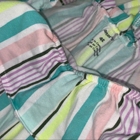 Carter’s striped dress with ruffle collar - 4T - Picture 2 of 3